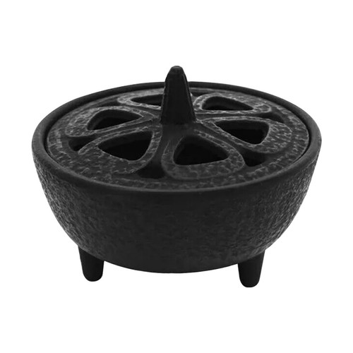 Cast iron incense burner - cast,