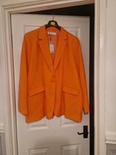 Ladies New Orange Blazer Size