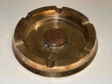 Vintage solid brass ashtray - vintage,