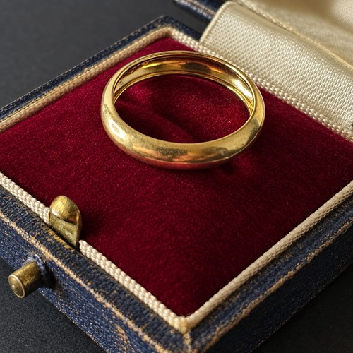 Vintage 9ct yellow gold band - 9ct,