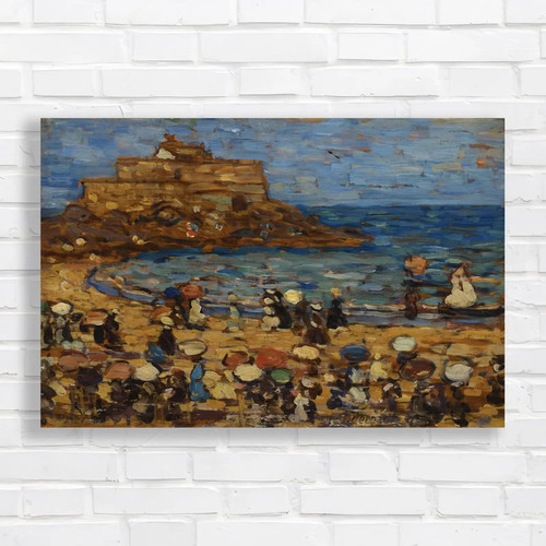 Seaside village canvas - seaside,