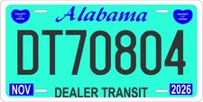 Alabama Green Dealer Novelty