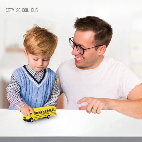 School bus model - model, alloy