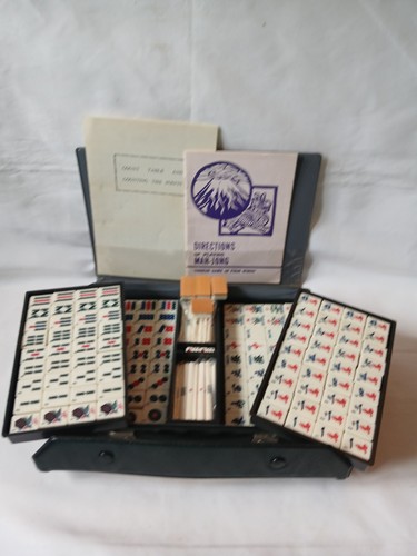 Vintage mahjong set - vintage, bamboo