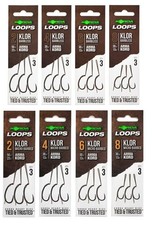 Korda Klor Ready Tied Loop Rigs Barbed/Barbless Carp Fishing All Sizes Available