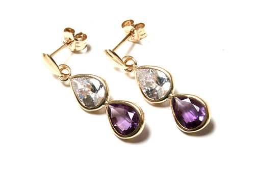 9ct gold amethyst - 9ct,