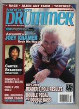 Modern Drummer Mag Joey Kramer