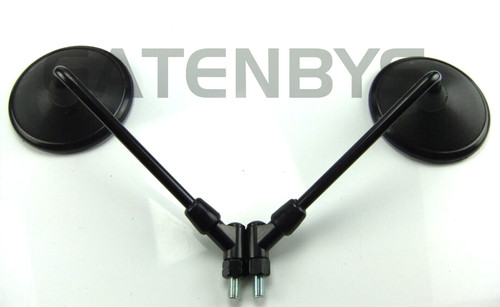 New black motorcycle mirrors - new,