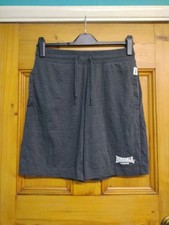 LONSDALE JOGGER SHORTS DARK GREY MEN'S SIZE MEDIUM