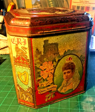 SUPERB LARGE ANTIQUE COLMANS EDWARD VII MUSTARD TIN