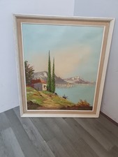 Framed Scenic Oil Painting Of