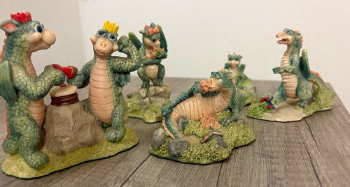 Vintage dream dragons - vintage,