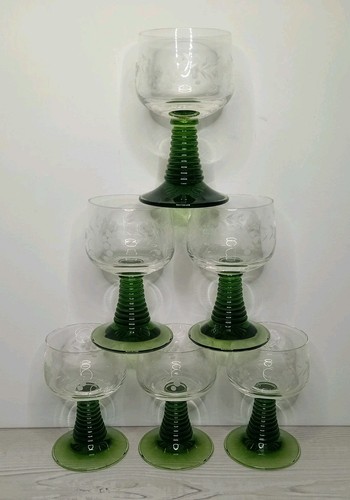 Vintage oberau glass green - vintage,