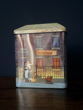 Vintage Street Scene Coffee Time & Grocer Tin by The Silver Crane Company