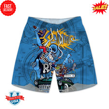 RatFink Beach Shorts - Drag Racing Vibes, Ed Roth Art, Wild Lowbrow Monster