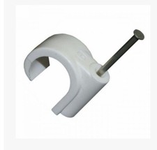 NEW FM PRODUCTS 22mm MASONRY NAIL PIPE CLIP WHITE M102 - BOX OF 100