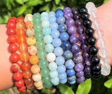 8 mm Bead Gemstone Bracelets