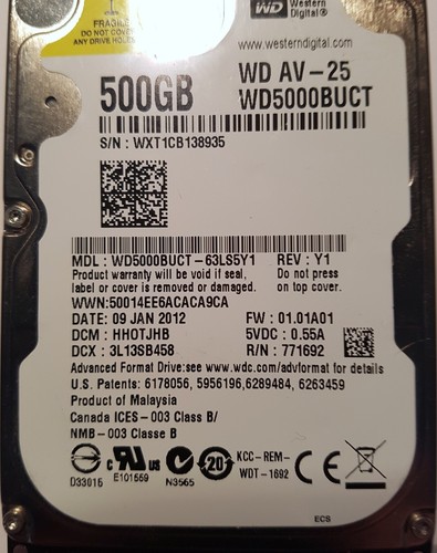 Western digital 500gb - digital,