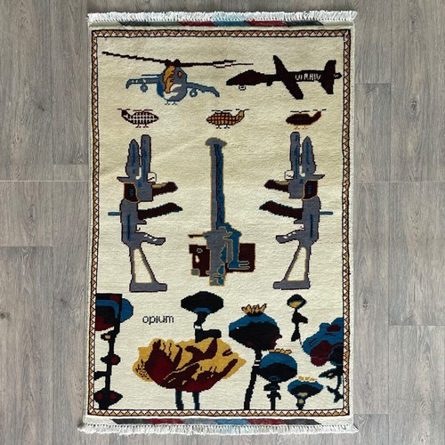 Beige afghan war - beige,