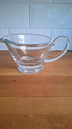 Clear glass oval gravy boat - clear,