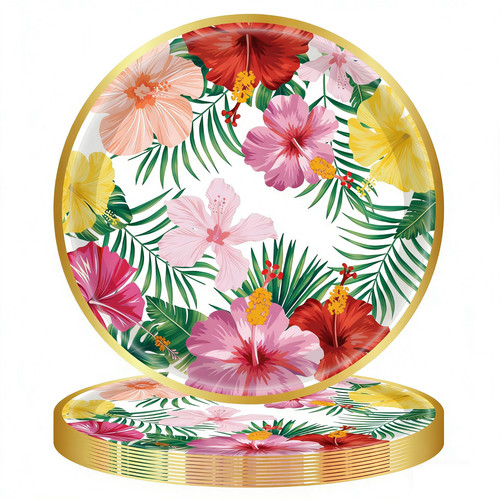 Tropical hawaii plate flower - tropical,