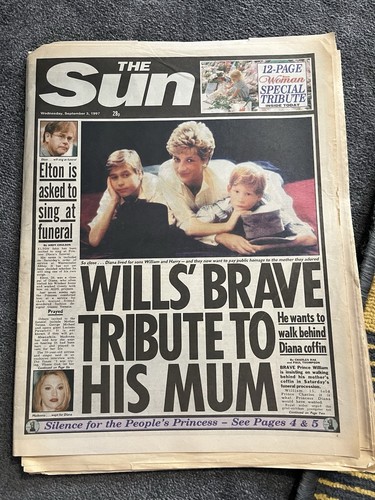 The sun newspaper princess - the,