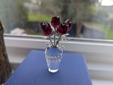 Swarovski Crystal Figurine 6 Red Roses – Flower Dreams – 627098