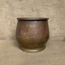 Antique brass planter - antique,