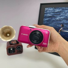 Canon PowerShot SX230 HS Pink 12.1MP 14x Digital Camera W/SD Card & Charger