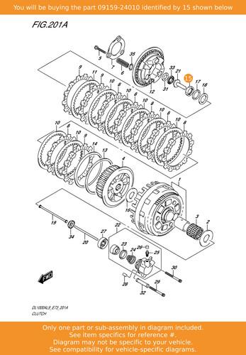 Suzuki nut 09159 24010 oem - nut,,
