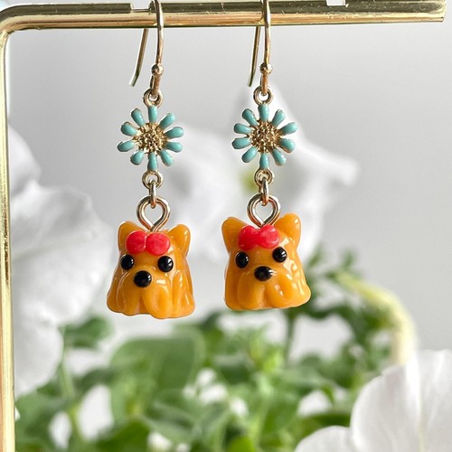 Yorkshire terrier earrings - yorkshire,