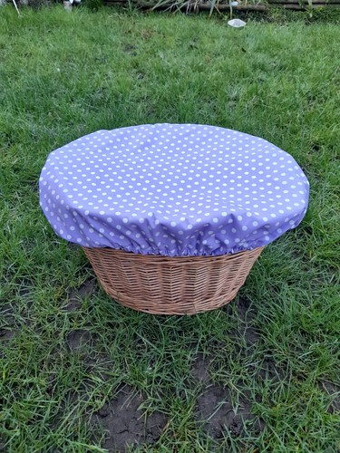 Retro lilac polka dots bike