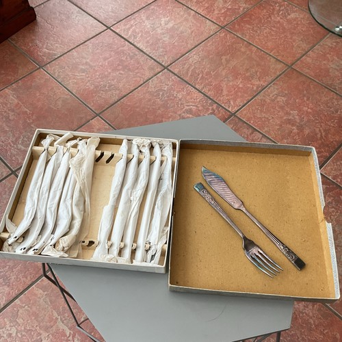 Vintage cutlery set silver - vintage,