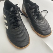 Adidas Boys Indoor Football Futsal Trainers UK 12 Kids Black Sports Shoes