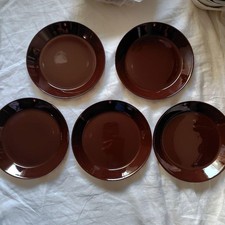 Unused Iittala Teema 8.3in(21cm) Brown Plate Set of 5 From Japan