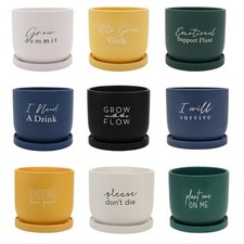 Ceramic Plant Pot Funny Planter Large Novelty Comedy Flower Pot Various Designs