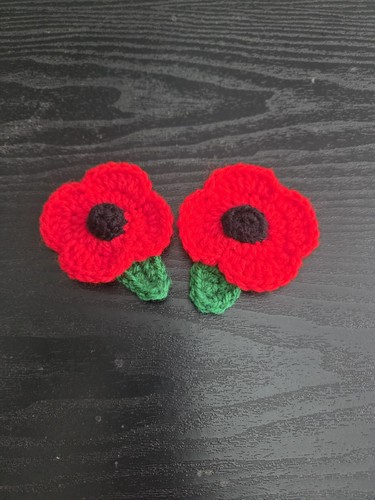Knitted poppies handmade x - knitted, ,