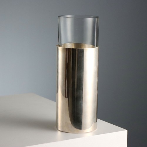 Vintage vase crystal silver - vintage,
