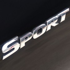 Car 3D SPORT Logo Metal Emblem Badge Sticker Trunk Bumper Decal Accessories