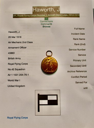 Ww1 victory medal royal - victory, flying