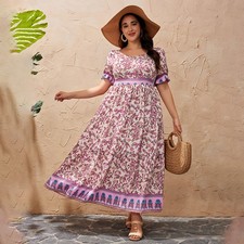 UK Plus Size Womens Boho