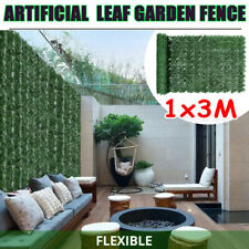 1m x 3m Artificial Hedge Ivy Leaf Garden Fence Roll Privacy Screening Wall Panel