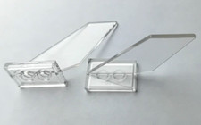 2x New Trans clear Lego Tail