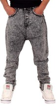Mens Acid Wash Drop Crotch