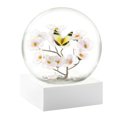 Butterfly branch snow globe - butterfly, on