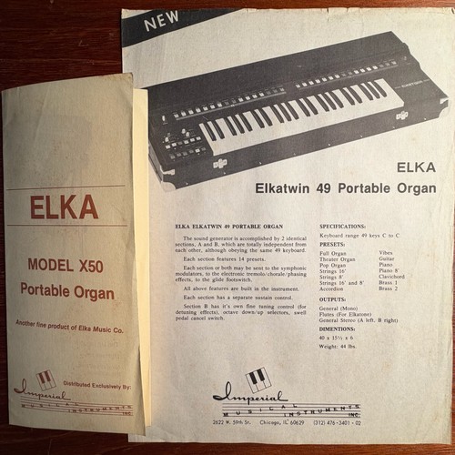 Vintage elka elkatwin model - elka,