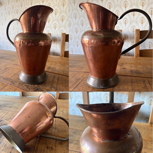 Copper jug large victorian - copper, jug,