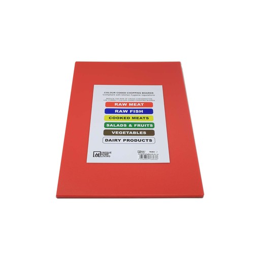 Red chopping board - board, pe