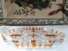 VINTAGE CLEAR & AMBER GLASS
