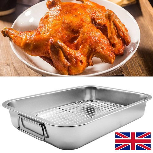 Roasting tray stainless steel - tray,